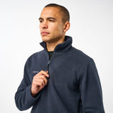 Omnitau Unisex Team Sports Quarter Zip Soft Feel Fleece - Navy