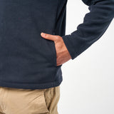 Omnitau Unisex Team Sports Quarter Zip Soft Feel Fleece - Navy