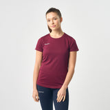 Omnitau Women's Team Sports Breathable Technical T-Shirt - Burgundy