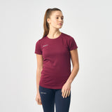 Omnitau Women's Team Sports Breathable Technical T-Shirt - Burgundy