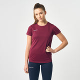 Omnitau Women's Team Sports Breathable Technical T-Shirt - Burgundy