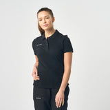 Omnitau Women's Team Sports Organic Cotton Polo Shirt - Black