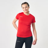 Omnitau Women's Team Sports Breathable Technical T-Shirt - Red