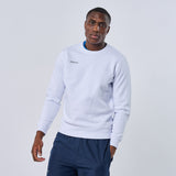 Omnitau Unisex Team Sports Crew Neck Cotton Sweatshirt - White