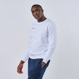 Omnitau Unisex Team Sports Crew Neck Cotton Sweatshirt - White