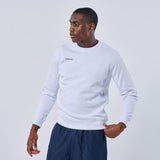 Omnitau Unisex Team Sports Crew Neck Cotton Sweatshirt - White