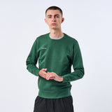 Omnitau Unisex Team Sports Crew Neck Cotton Sweatshirt - Bottle Green