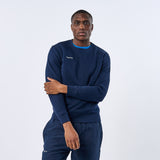 Omnitau Unisex Team Sports Crew Neck Cotton Sweatshirt - French Navy