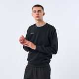 Omnitau Unisex Team Sports Crew Neck Cotton Sweatshirt - Black