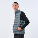 Omnitau Men's Team Sports Recycled Padded Gilet - Grey