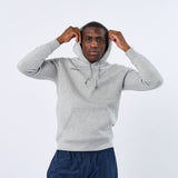 Omnitau Unisex Team Sports Organic Cotton Hoodie - Heather Grey
