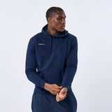 Omnitau Unisex Team Sports Organic Cotton Hoodie - French Navy