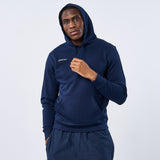 Omnitau Unisex Team Sports Organic Cotton Hoodie - French Navy
