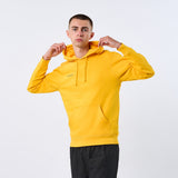 Omnitau Unisex Team Sports Organic Cotton Hoodie - Yellow