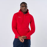 Omnitau Unisex Team Sports Organic Cotton Hoodie - Red