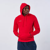 Omnitau Unisex Team Sports Organic Cotton Hoodie - Red