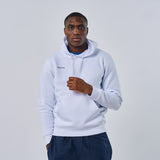 Omnitau Unisex Team Sports Organic Cotton Hoodie - White