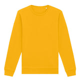 Unisex Professional Organic Cotton Crew Neck Sweatshirt - Yellow