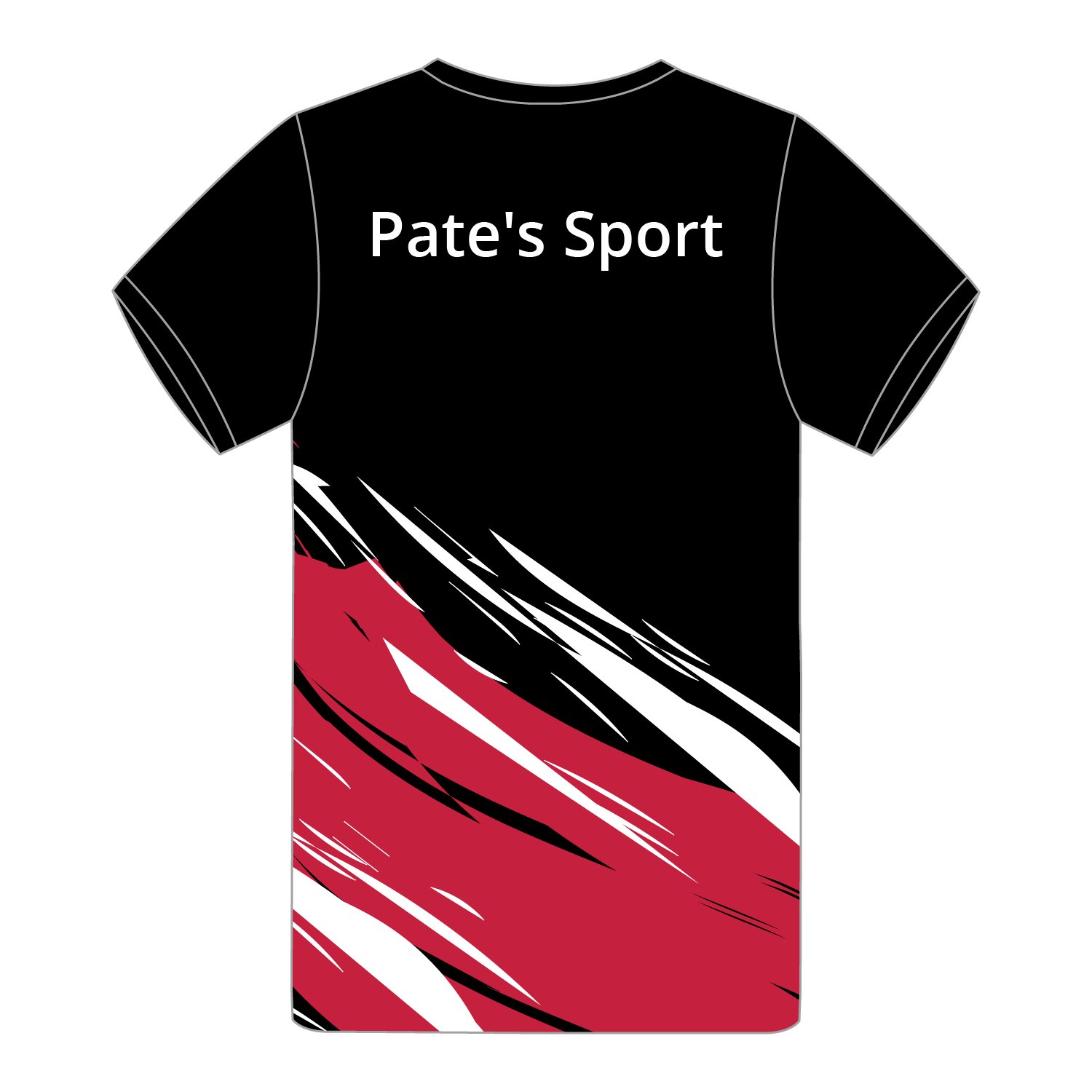 Pate’s Year 7 Boys Compulsory Multisport Top - Black & Red