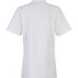 Women's Short Sleeve Chef's Jacket - White