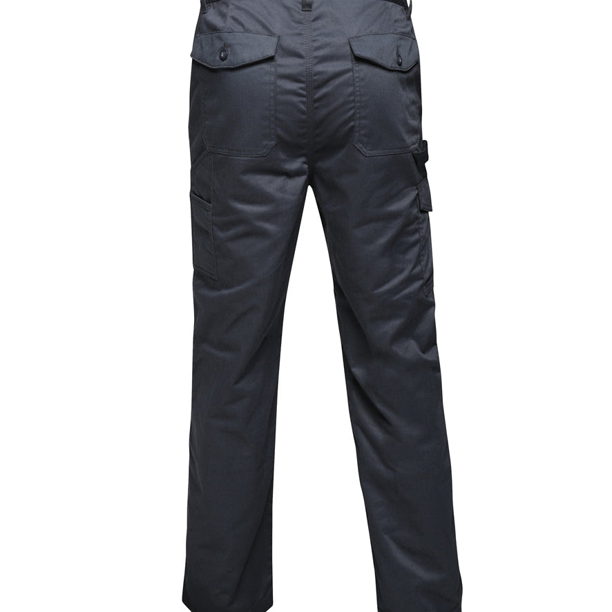 Men's Professional Elasticated Waist Cargo Trousers - Navy