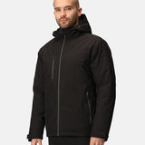 Men's Professional Recycled Insulated Waterproof Jacket - Black & Grey