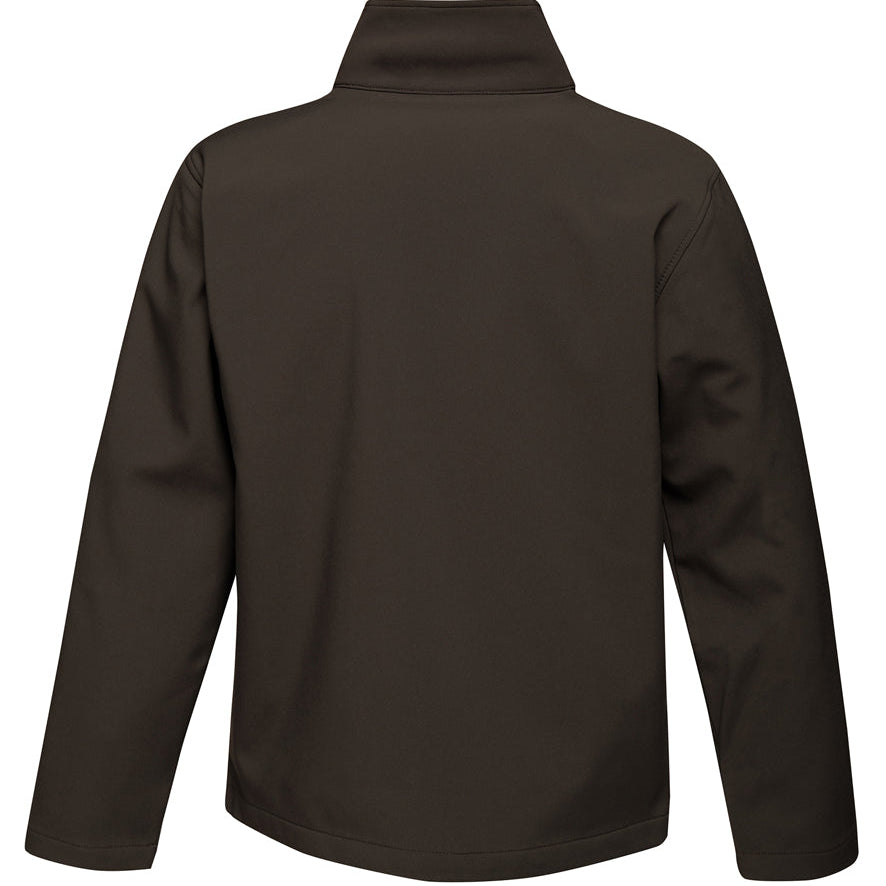 Men's Classic 2 Layer Wind Resistant Soft Shell Jacket - Black