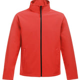 Men's Classic 2 Layer Wind Resistant Soft Shell Jacket - Red