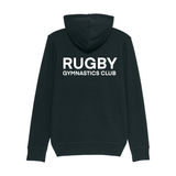 Rugby Gymnastics Club Kid's Organic Cotton Full Zip Hoodie - Black