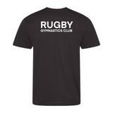 Rugby Gymnastics Club Kid's Breathable Technical T-Shirt - Black