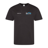 Rugby Gymnastics Club Men's Breathable Technical T-Shirt - Black