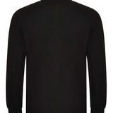 Men's Premium Breathable Long Sleeve Polo Shirt- Black