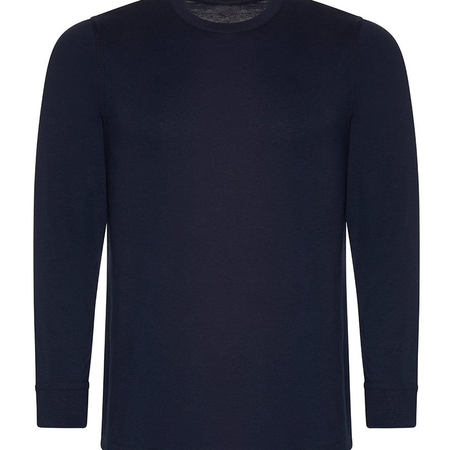 Unisex Classic Long Sleeve Breathable T-Shirt - Navy