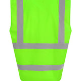Unisex High Visibility Classic Reflective Waistcoat- Lime Green