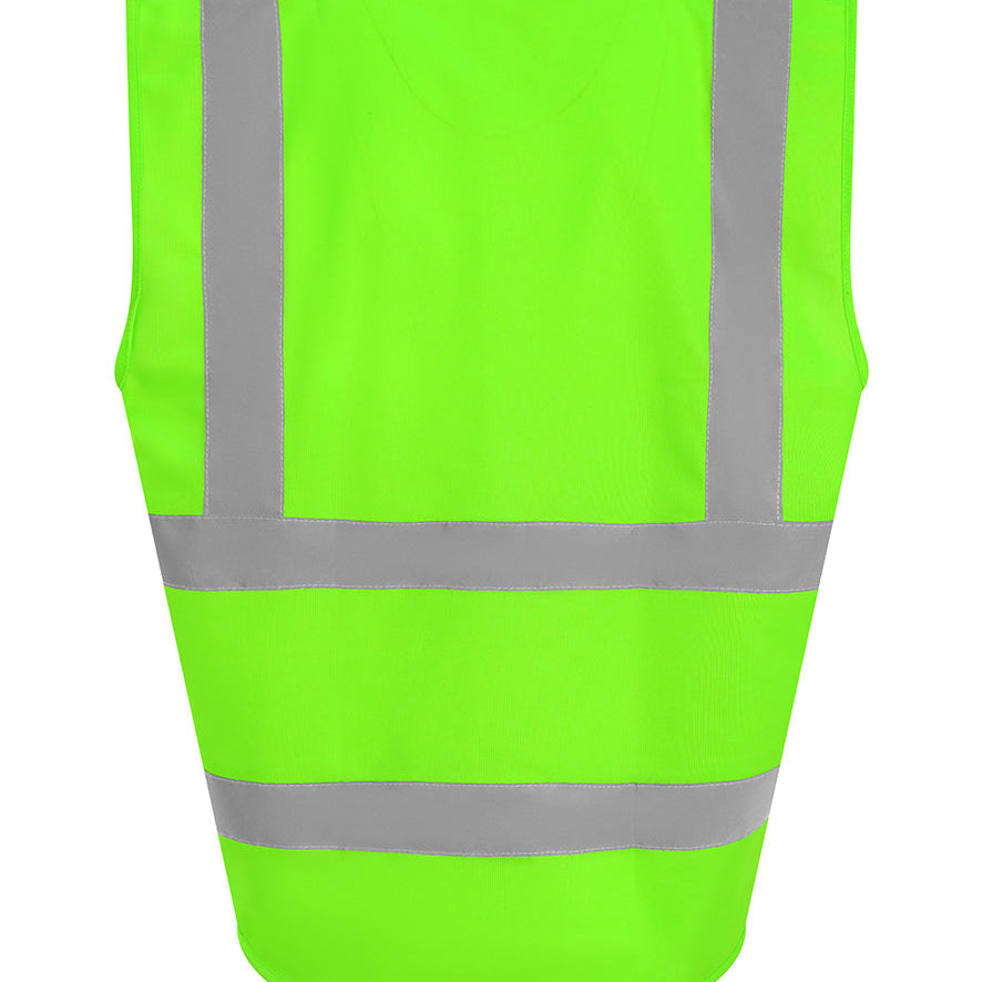 Unisex High Visibility Classic Reflective Waistcoat- Lime Green