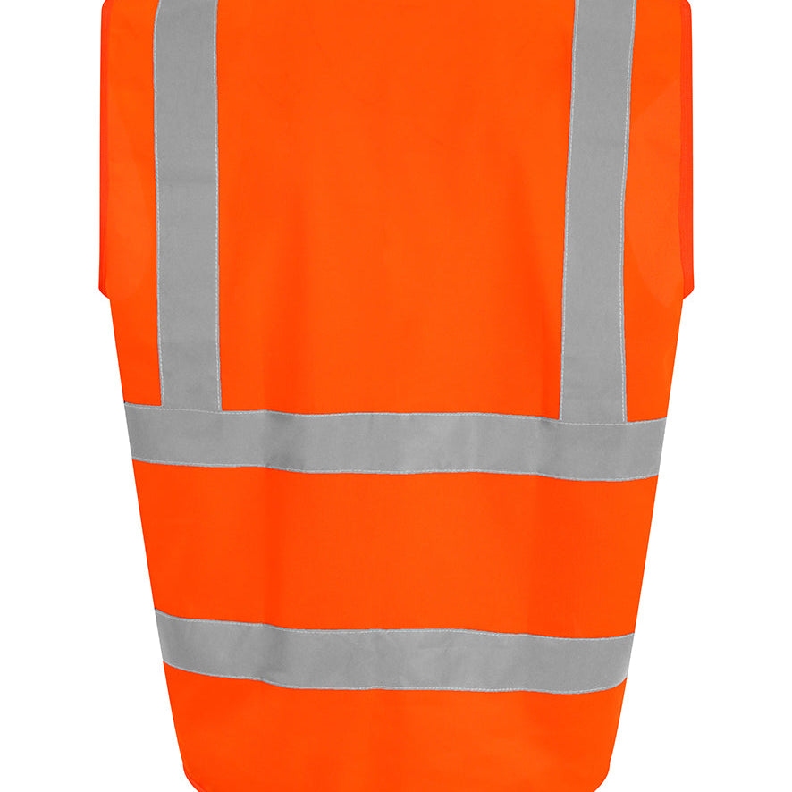 Unisex High Visibility Classic Reflective Waistcoat - Orange