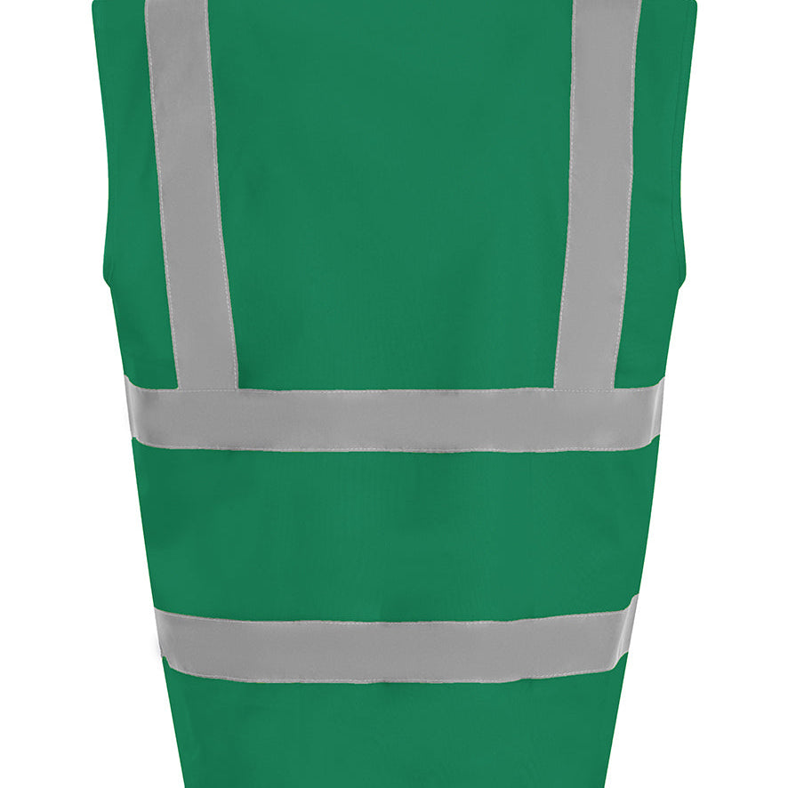 Unisex High Visibility Classic Reflective Waistcoat - Paramedic Green