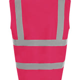 Unisex High Visibility Classic Reflective Waistcoat - Pink