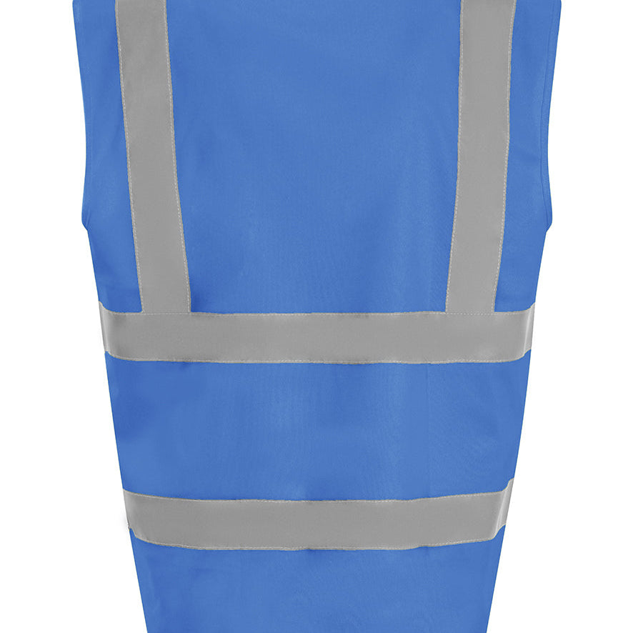 Unisex High Visibility Classic Reflective Waistcoat - Royal Blue