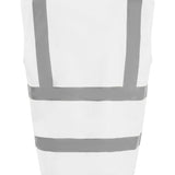 Unisex High Visibility Classic Reflective Waistcoat - White