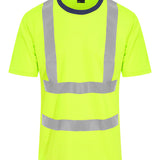 Men's Premium High Visibility T-Shirt - Yellow/Navy
