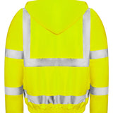 Unisex Professional High Visibility Waterproof Bomber Jacket - Yellow