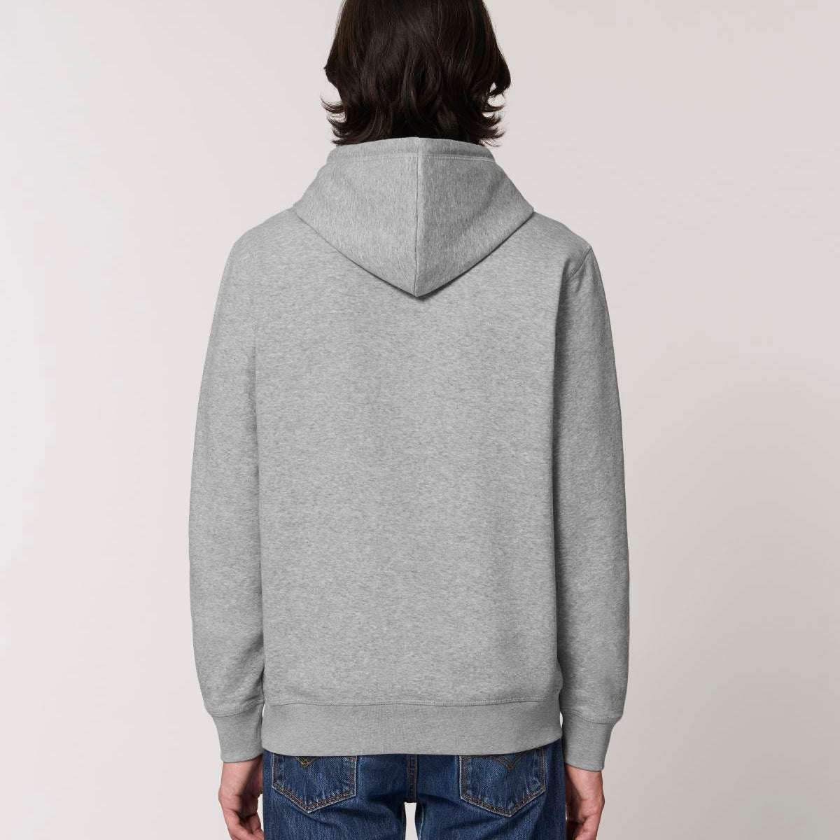 Unisex Organic Cotton Classic Hooded Sweatshirt - Heather Grey