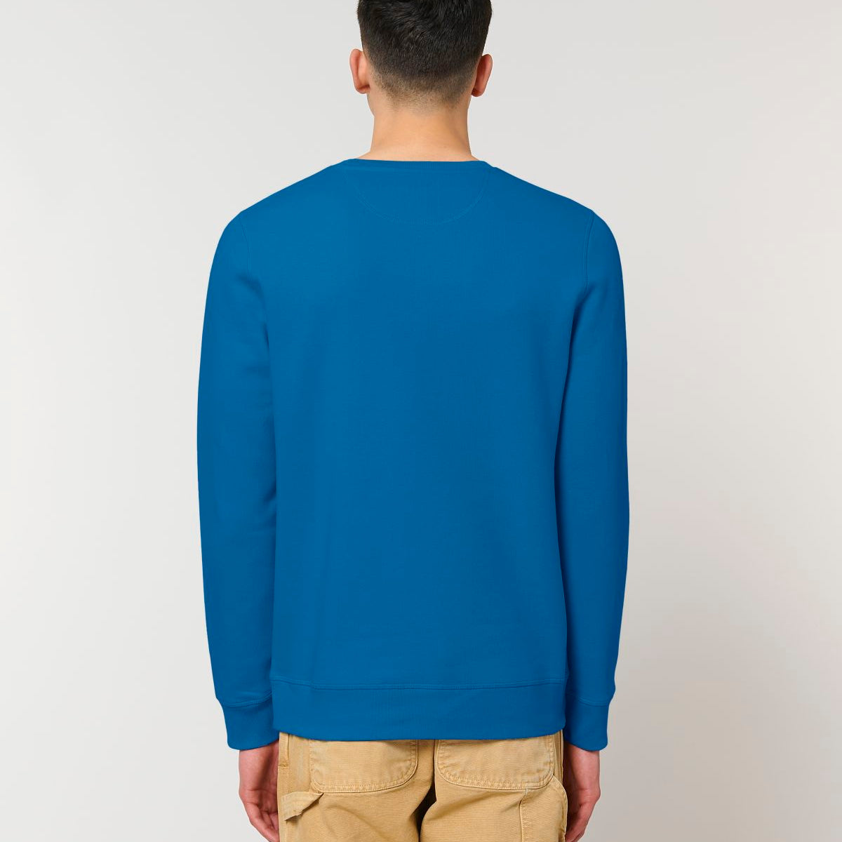 Unisex Professional Organic Cotton Crew Neck Sweatshirt - Royal Blue