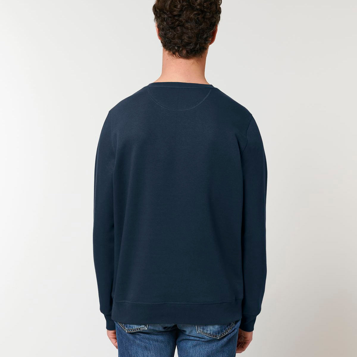 Unisex Professional Organic Cotton Crew Neck Sweatshirt - French Navy