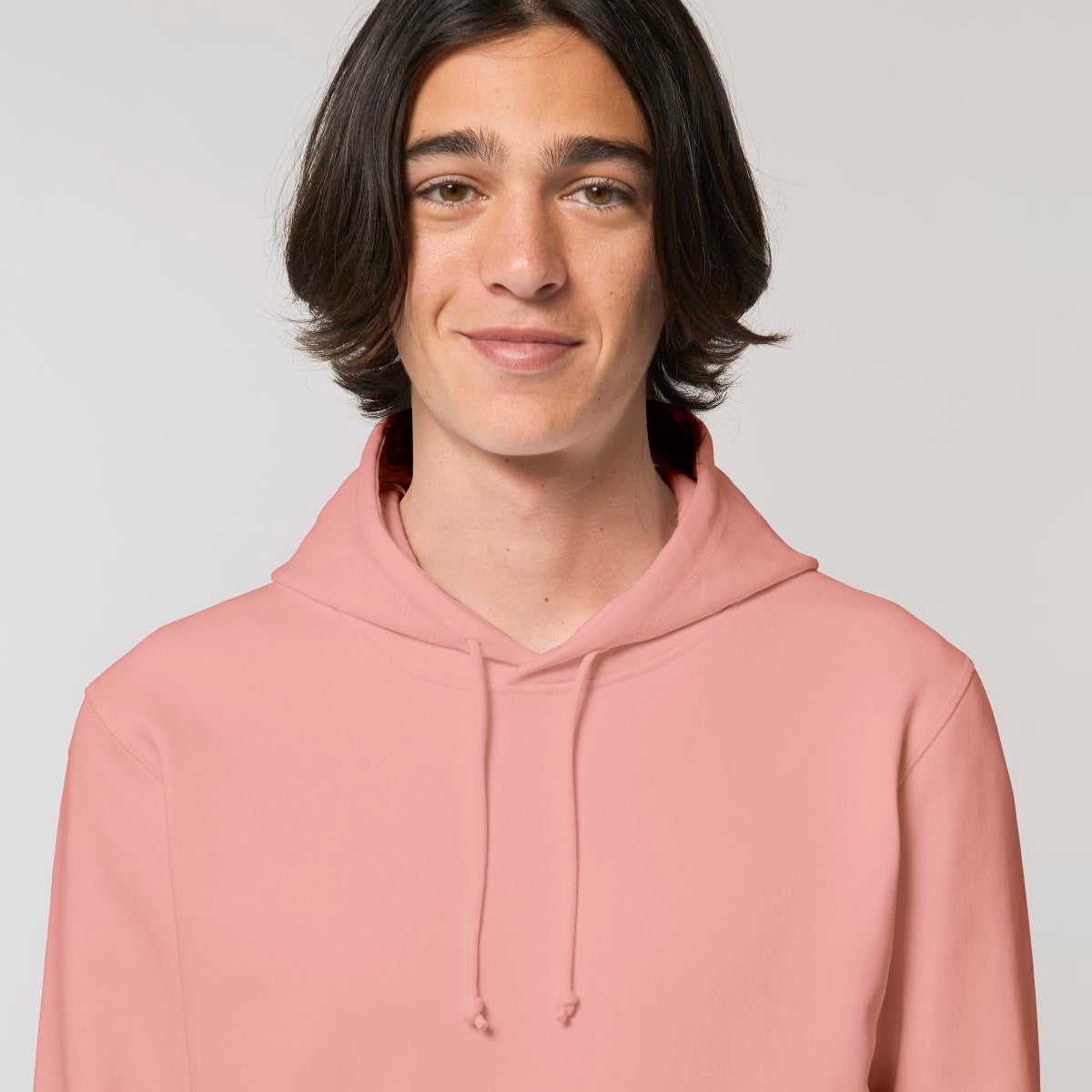 Unisex Organic Cotton Classic Hooded Sweatshirt - Pink