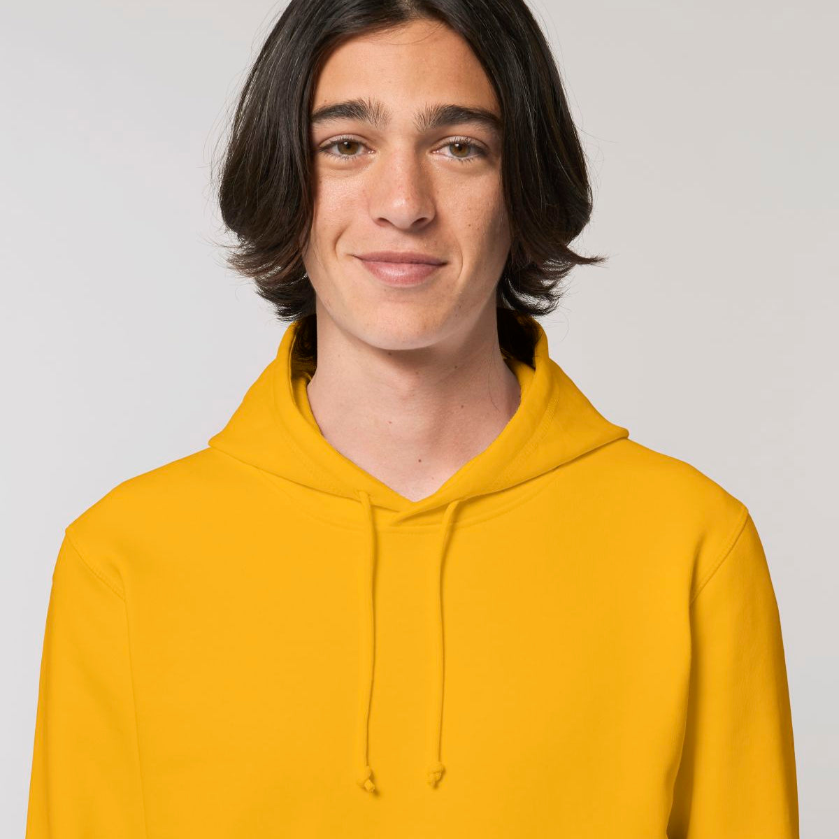 Unisex Organic Cotton Classic Hooded Sweatshirt - Yellow