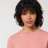 Unisex Professional Organic Cotton Crew Neck Sweatshirt - Pink