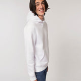 Unisex Organic Cotton Classic Hooded Sweatshirt - White