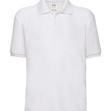 Men's Classic Poly/Cotton Pique Polo Shirt - White